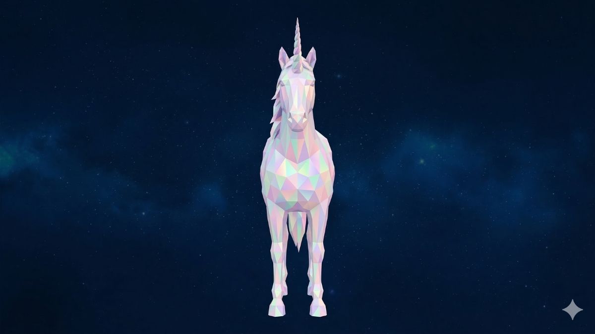 Hình nền Unicorn tối giản - 4