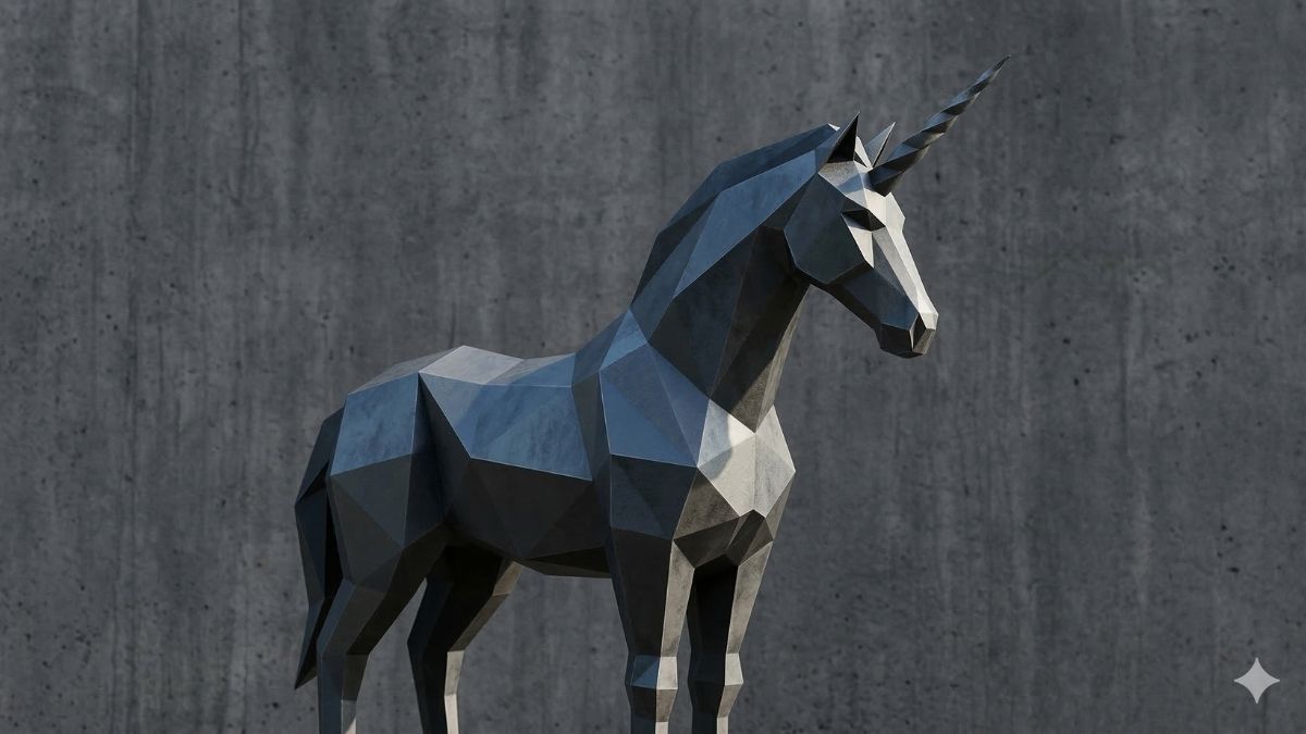 Hình nền Unicorn tối giản - 5