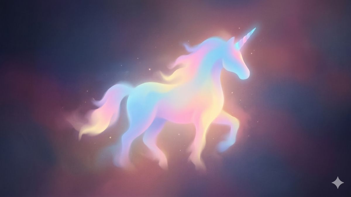 Hình nền Unicorn tối giản - 6
