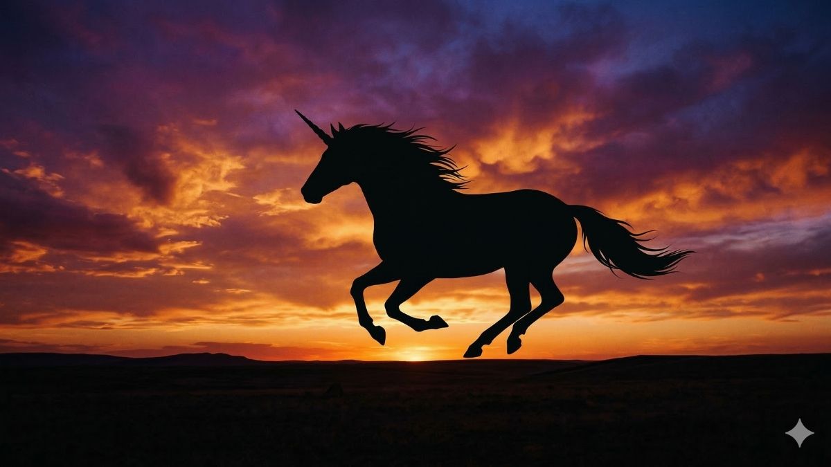 Hình nền Unicorn tối giản - 7