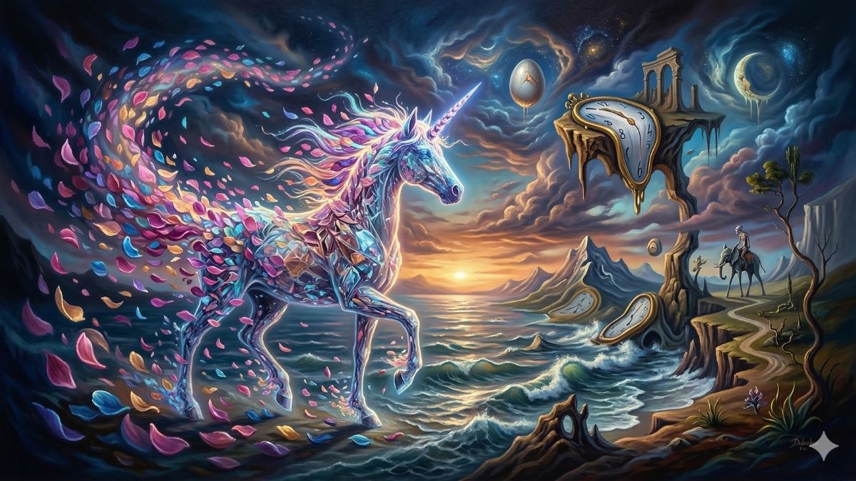 Hình nền Unicorn nghệ thuật - 1
