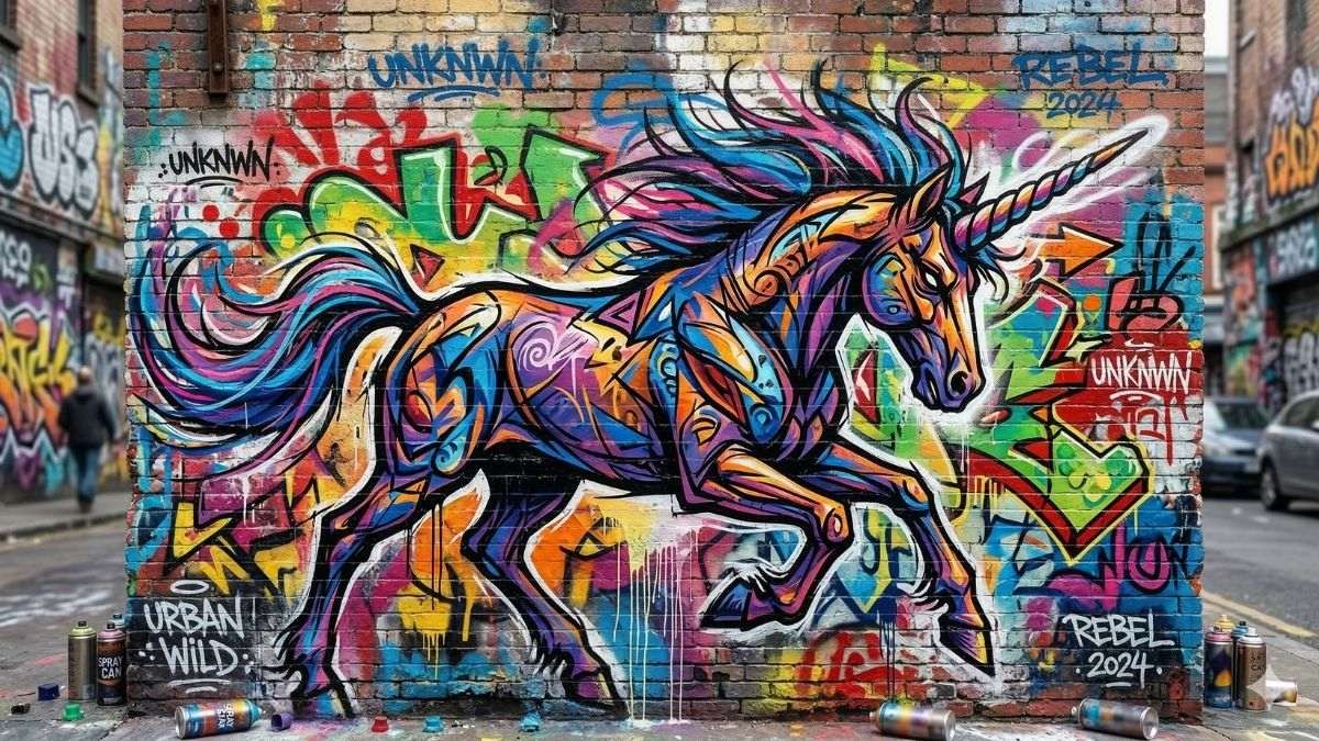 Hình nền Unicorn nghệ thuật - 5