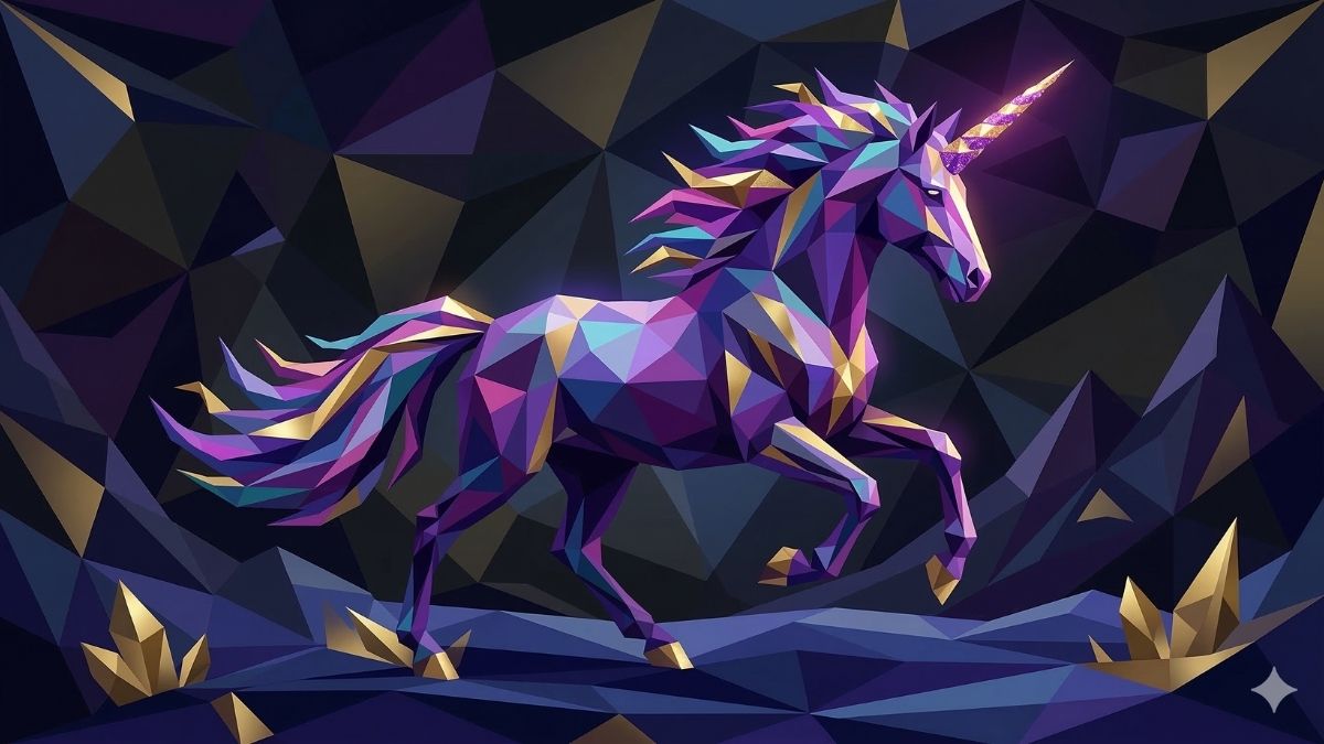 Hình nền Unicorn nghệ thuật - 7