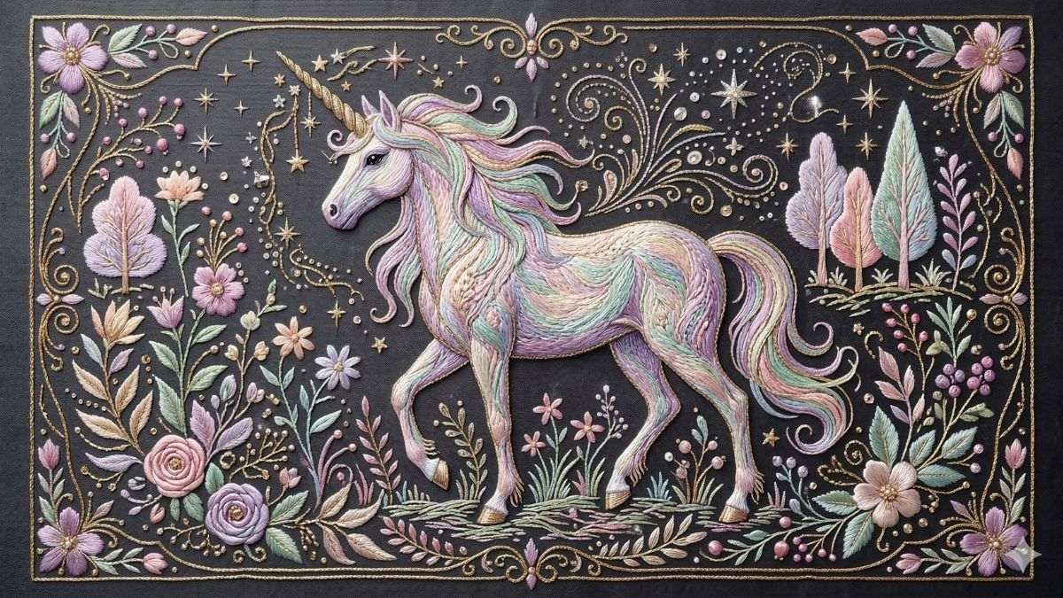 Hình nền Unicorn nghệ thuật - 8
