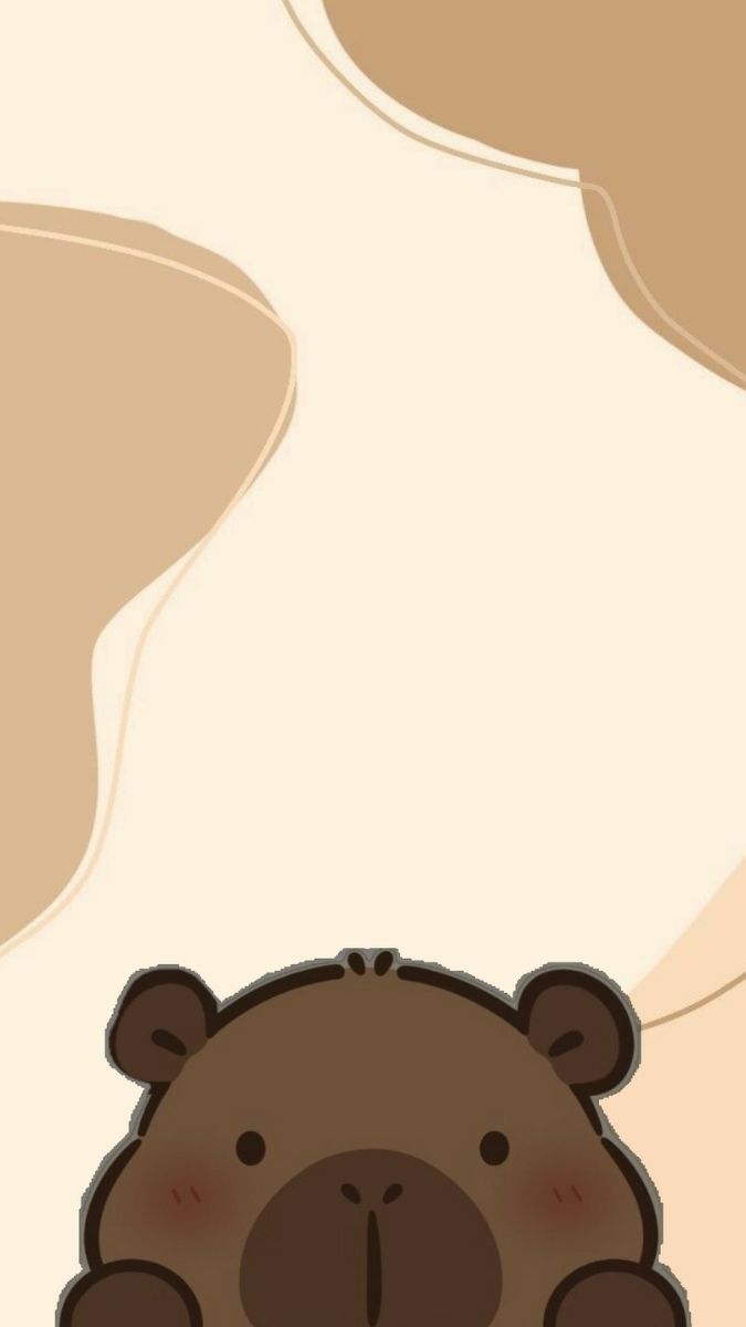 Hình nền capybara vô tri đáng yêu - 4