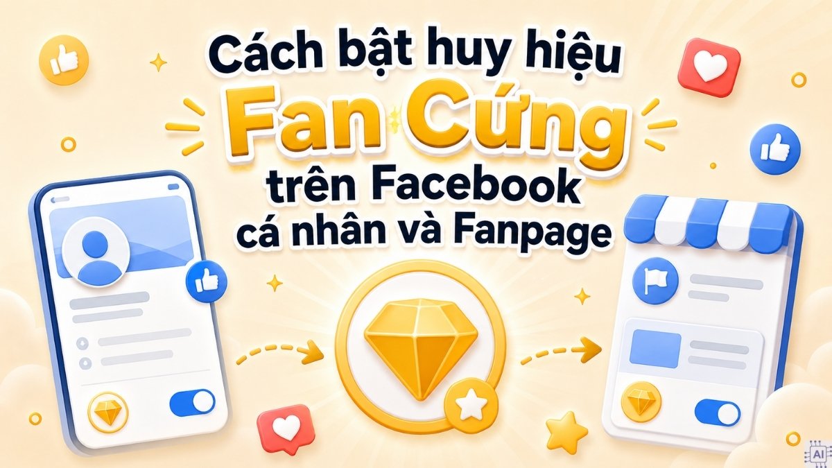 Cách bật huy hiệu Fan Cứng trên Facebook cá nhân và Fanpage