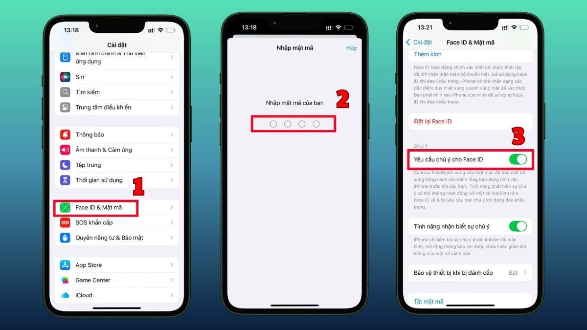 Hướng dẫn tối ưu Face ID trên iPhone 12 Pro Max - bước 2