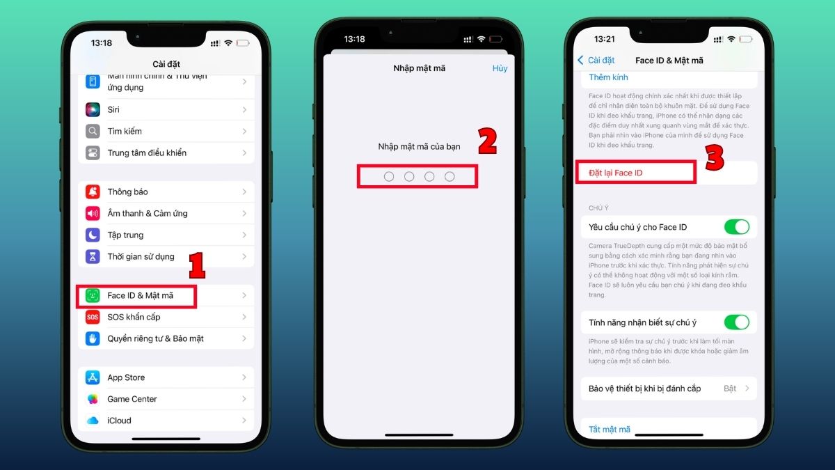 Hướng dẫn tối ưu Face ID trên iPhone 12 Pro Max - bước 3