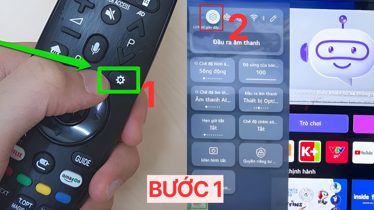 Cách kết nối tivi LG với loa Bluetooth - bước 1