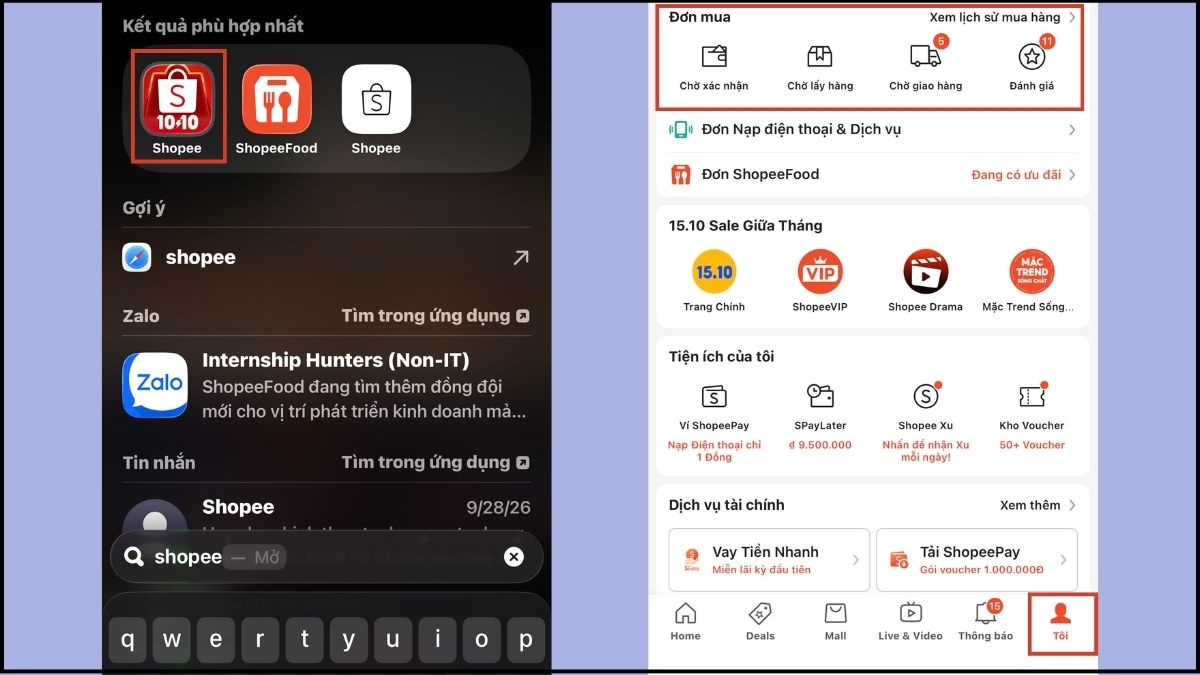 Cách khiếu nại Shopee cho người mua - bước 1