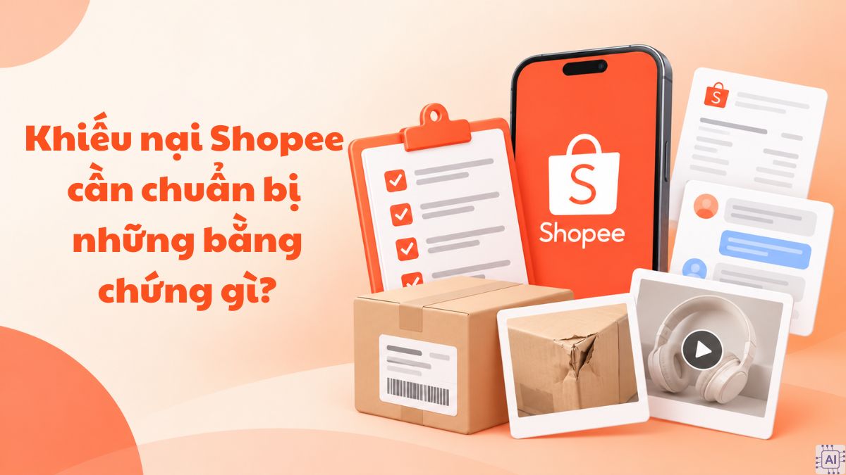 Khiếu nại Shopee cần chuẩn bị những bằng chứng gì?