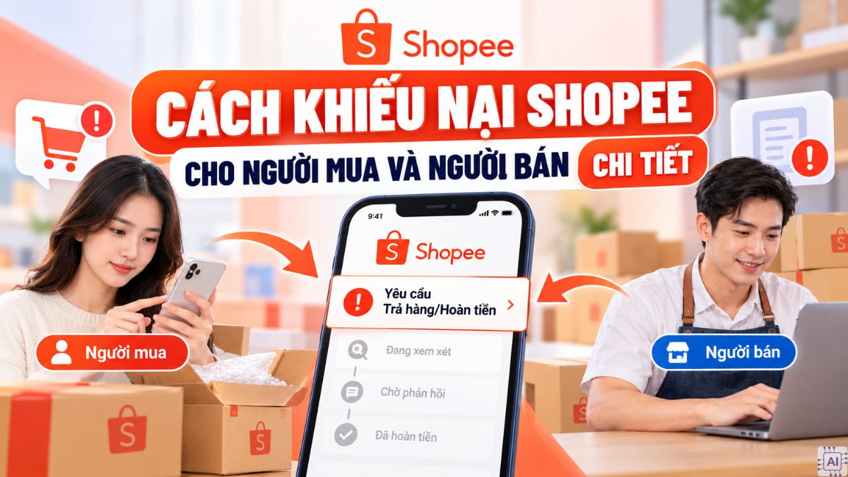Cách khiếu nại Shopee cho người bán và người mua chi tiết