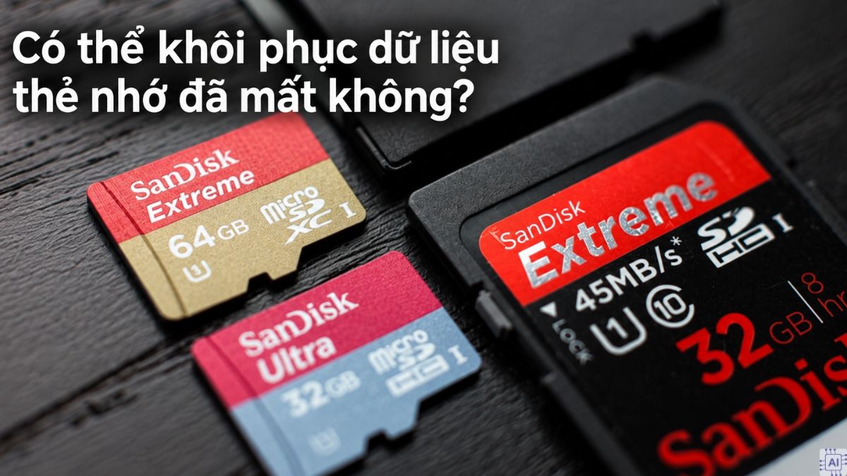 Có thể khôi phục dữ liệu thẻ nhớ đã mất không?