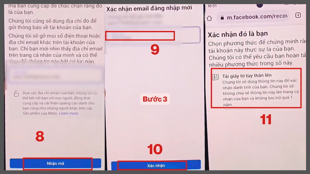 Cách lấy lại tài khoản Facebook khi mất email/số điện thoại - bước 3
