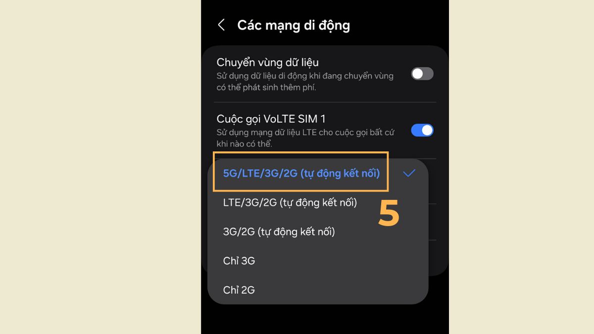 Cài đặt mạng cho Samsung khi không gửi được tin nhắn SMS - bước 3