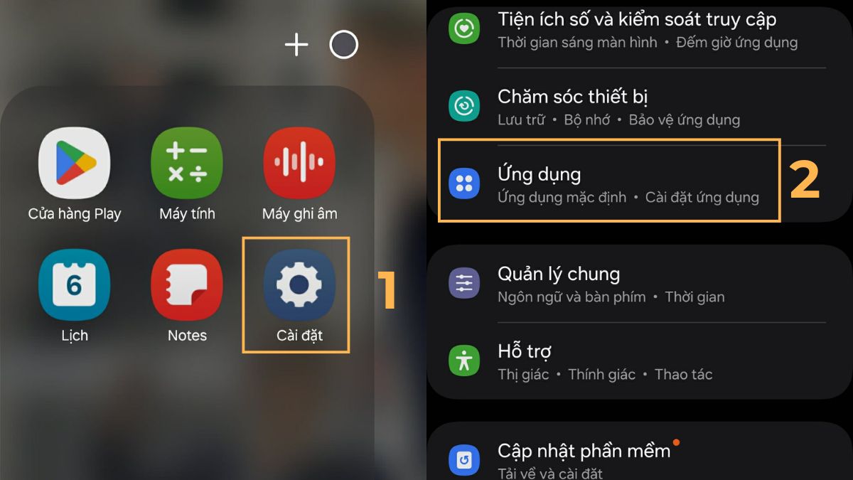 Xóa bộ nhớ cache của ứng dụng tin nhắn trên Samsung khi không gửi được tin nhắn - bước 1