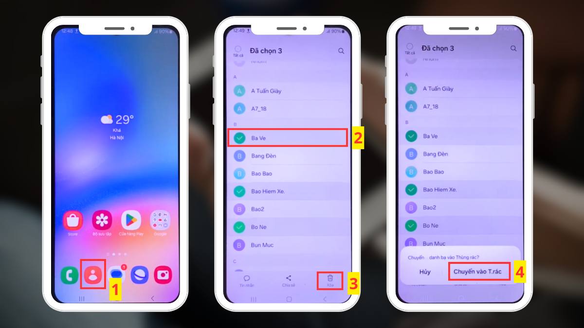cách sửa không thể lưu thay đổi đối với liên hệ - Lọc bớt số trên SIM