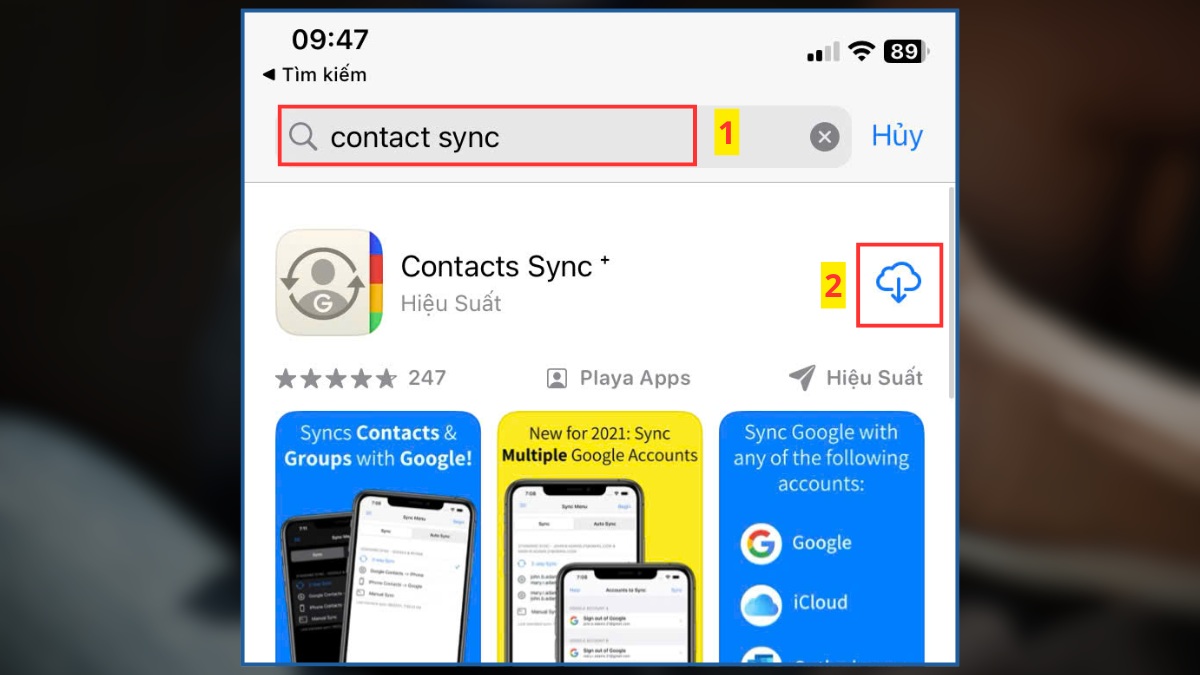 cách sửa không thể lưu thay đổi đối với liên hệ - Sử dụng tạm thời Danh bạ bên thứ ba - bước 1
