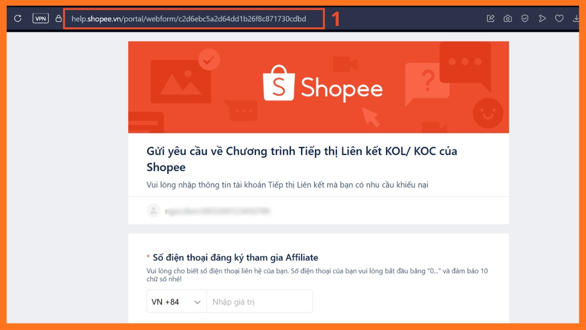 Cách hủy làm KOL Shopee khi không còn nhu cầu - bước 1 