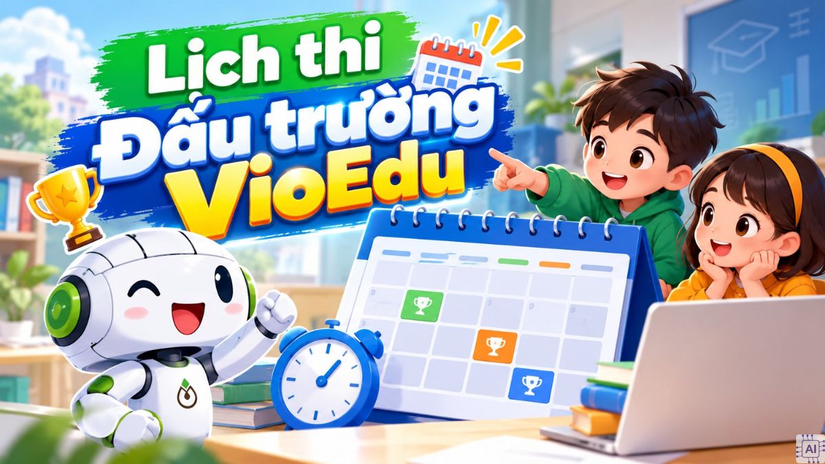 Lịch thi Đấu trường VioEdu năm 2026 - 2027 cập nhật mới