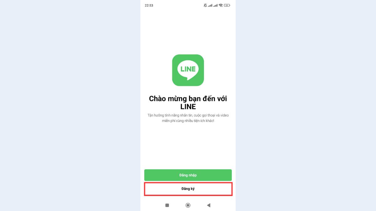 Cách tải và cài đặt LINE trên điện thoại - bước 1