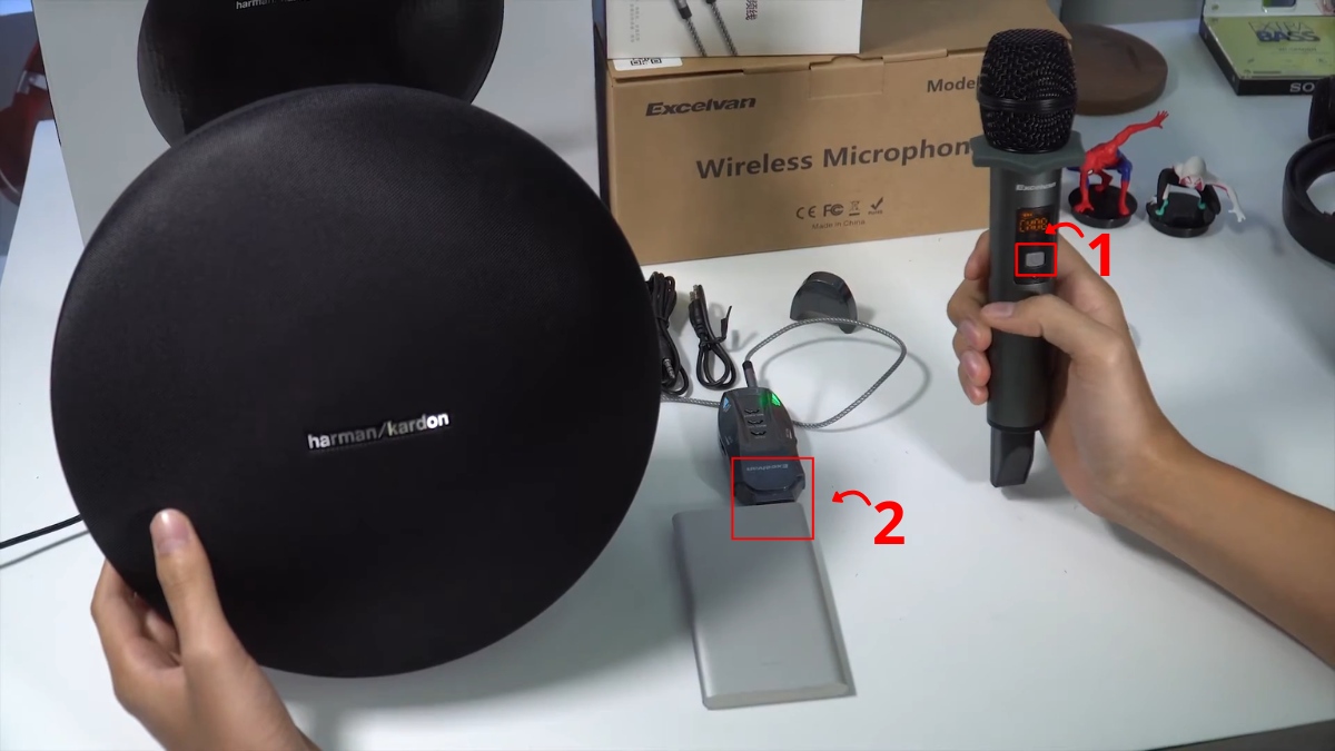 Hướng dẫn cách hát karaoke trên loa Harman Kardon - bước 1.1