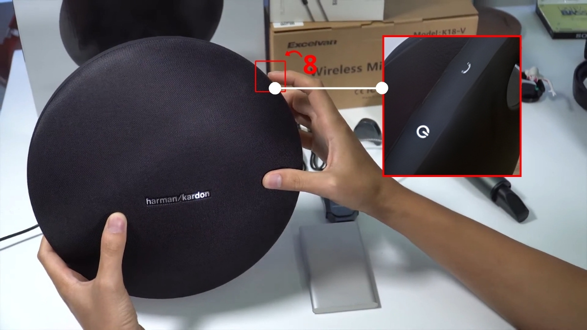 Hướng dẫn cách hát karaoke trên loa Harman Kardon - bước 3