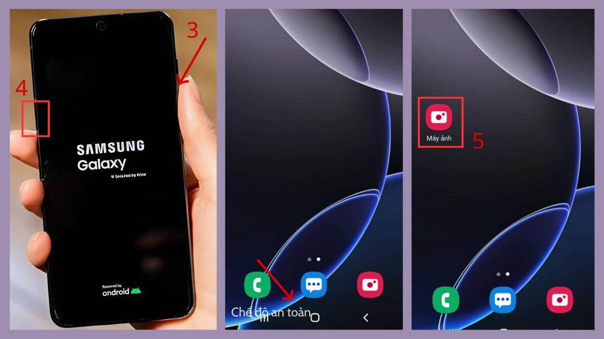 cách khắc phục camera samsung báo lỗi - Sử dụng camera ở chế độ an toàn - bước 2.3