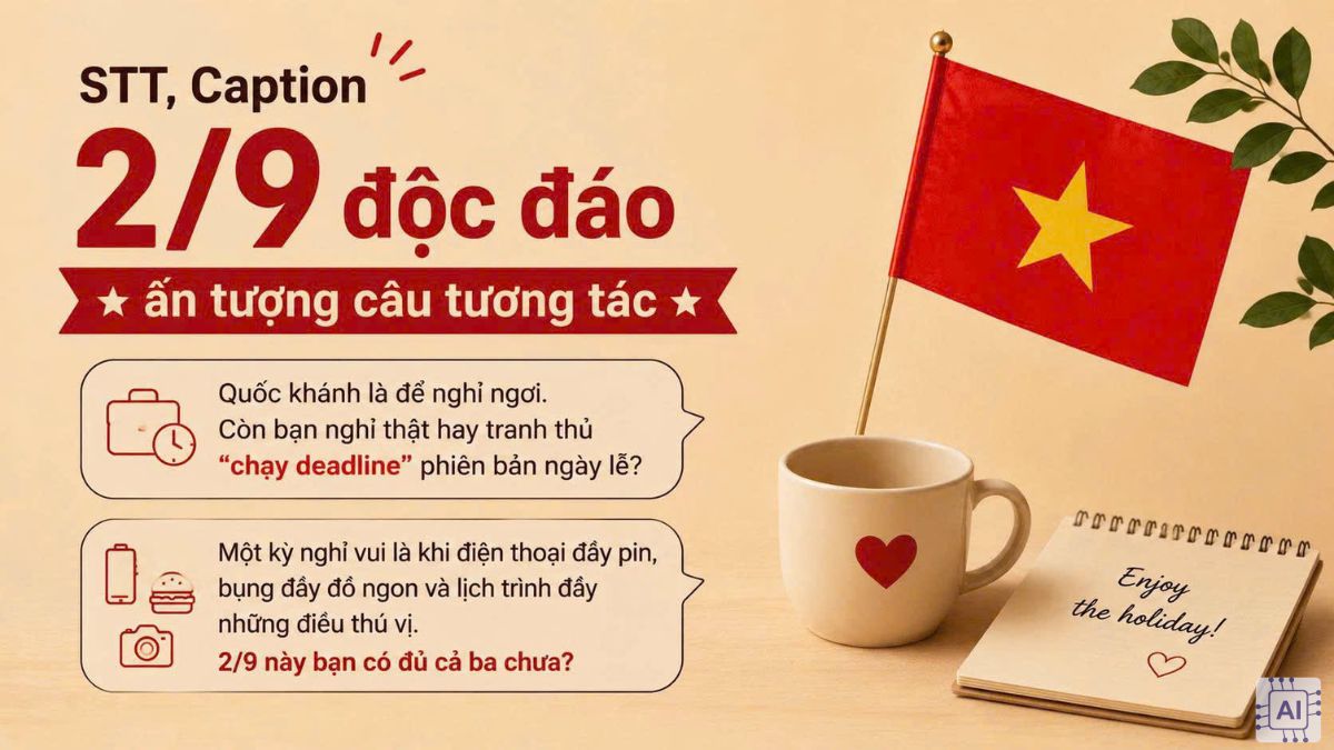 STT, Caption 2/9 độc đáo ấn tượng câu tương tác