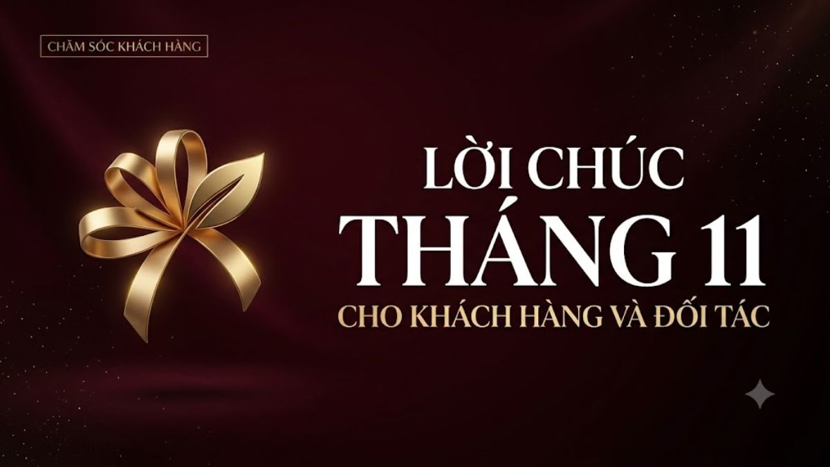 Lời chúc tháng 11 cho khách hàng và đối tác
