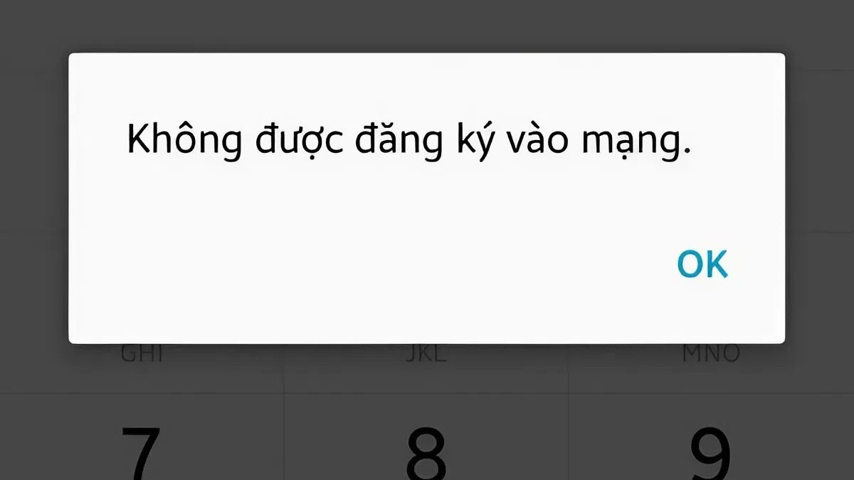 Biện pháp phòng ngừa lỗi điện thoại không được đăng ký vào mạng