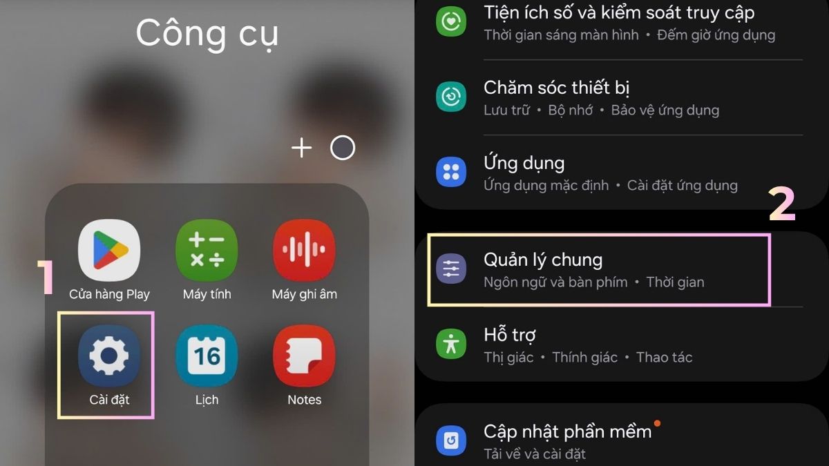 Cách khắc phục lỗi điện thoại không được đăng ký vào mạng - thiết lập lại kết nối mạng trên android - bước 1