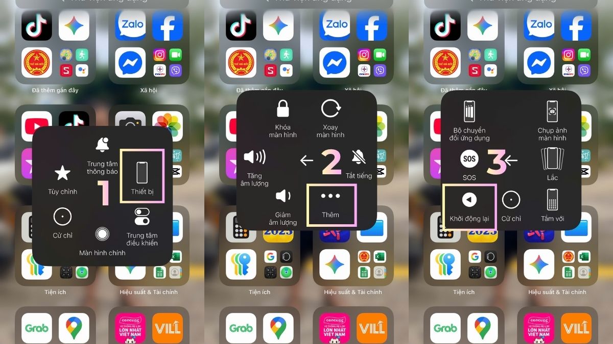 Cách khắc phục lỗi điện thoại không được đăng ký vào mạng - khởi động lại điện thoại trên iphone