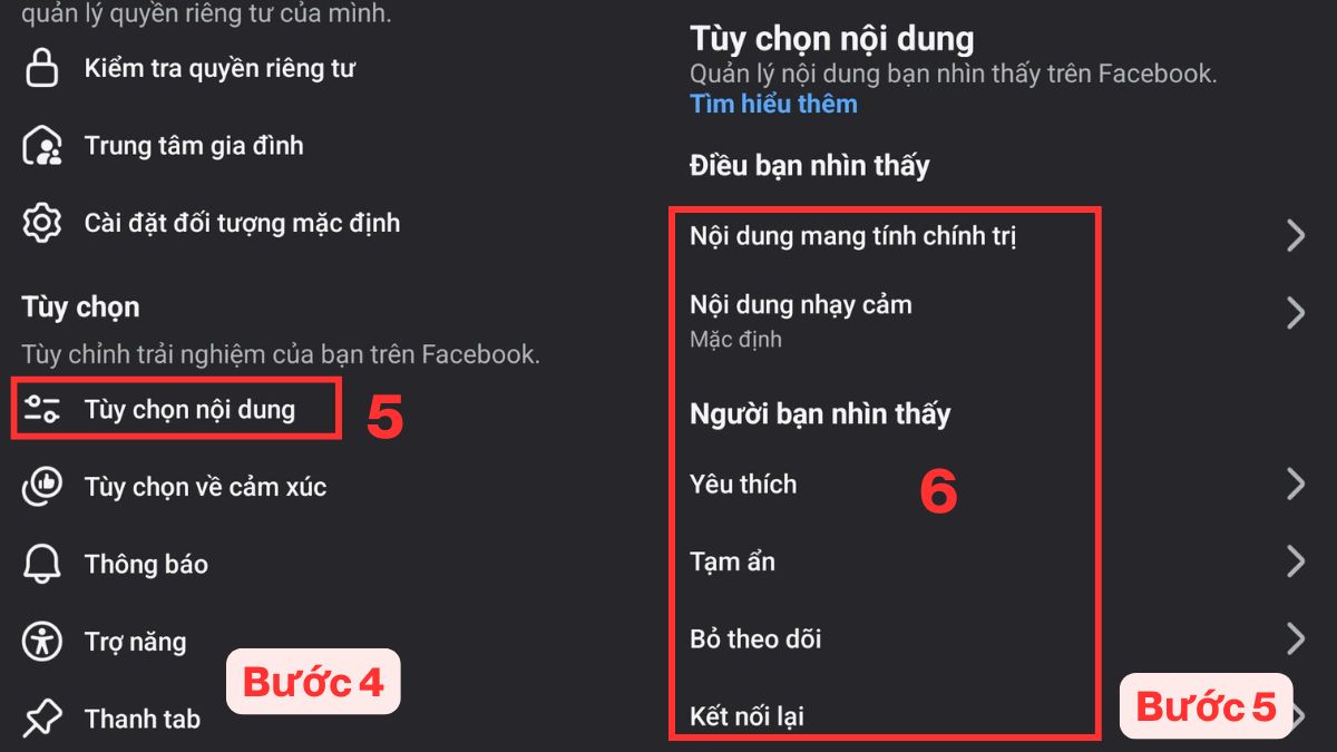 Cách khắc phục lỗi Facebook không load được bảng tin trên Android - cài đặt bảng tin - bước 4,5