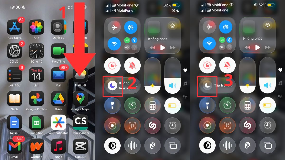 Cách khắc phục lỗi gọi Zalo bị tắt màn hình - tắt chế độ không làm phiền