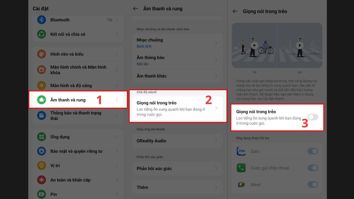 Cách khắc phục mic điện thoại bị lỗi - tắt tính năng khử tiếng ồn trên android