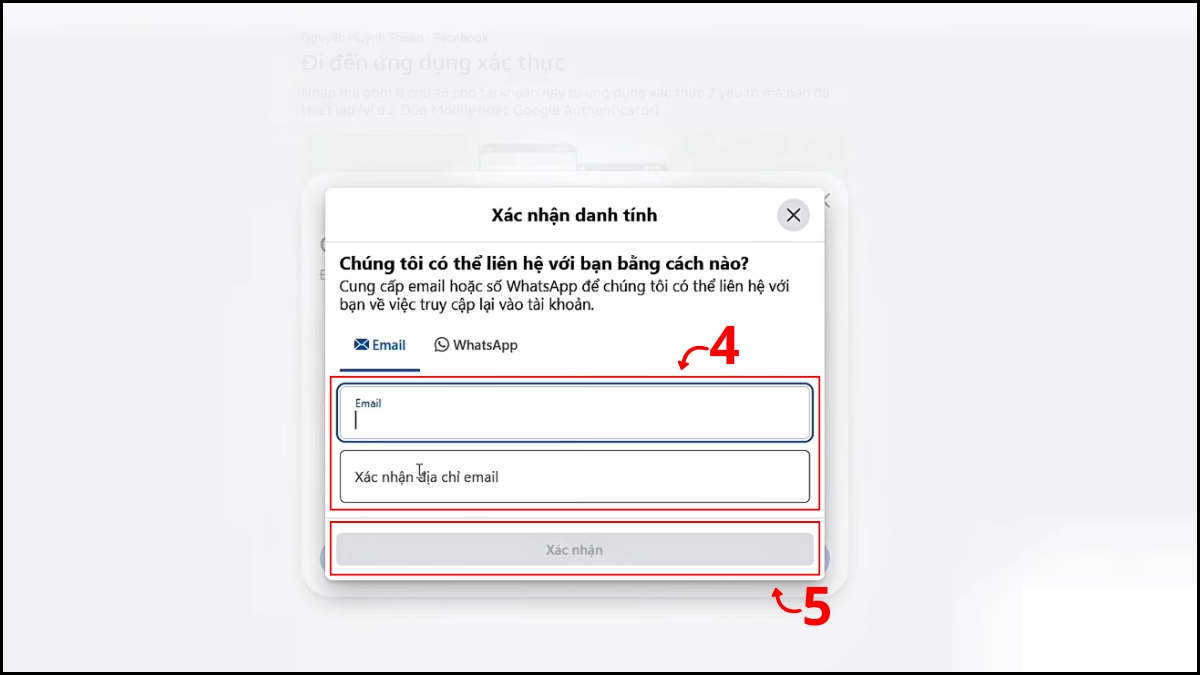 Khắc phục lỗi đăng nhập và bảo mật tài khoản Facebook - lỗi xác thực 2 yếu tố không nhận mã otp - bước 2.1