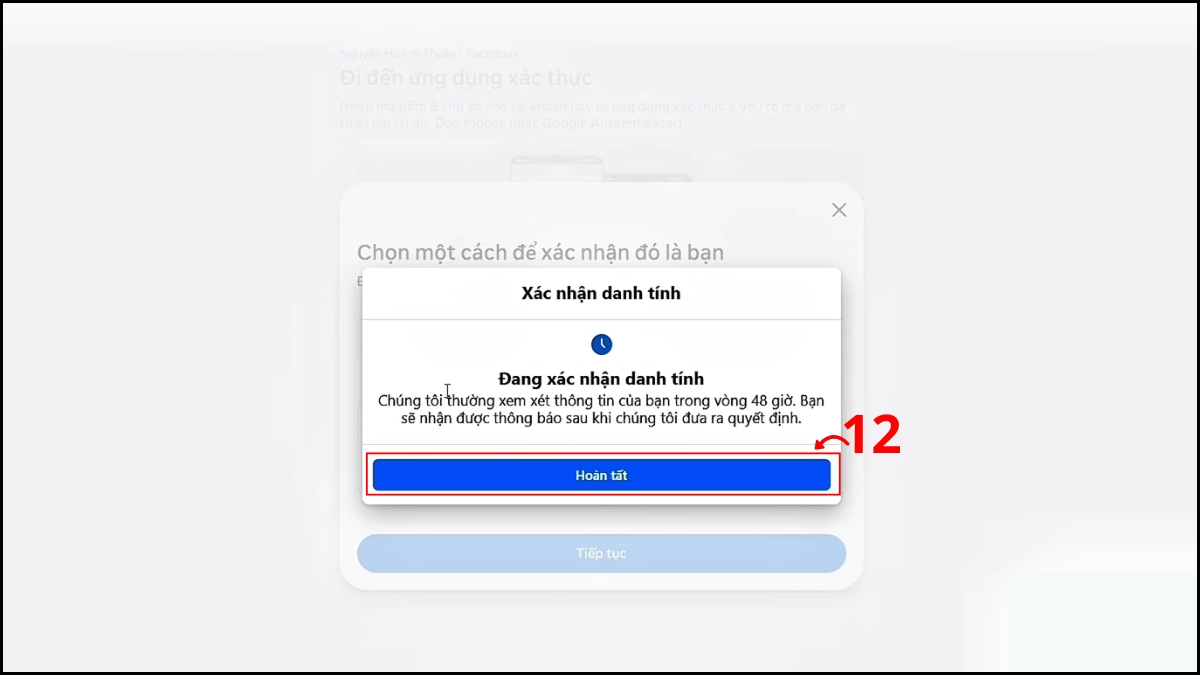 Khắc phục lỗi đăng nhập và bảo mật tài khoản Facebook - lỗi xác thực 2 yếu tố không nhận mã otp - bước 5