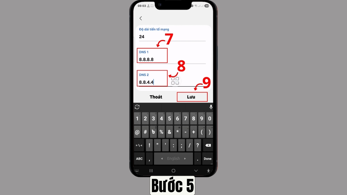 Cách khắc phục lỗi Facebook không vào được - kiểm tra kết nối mạng và DNS - bước 5