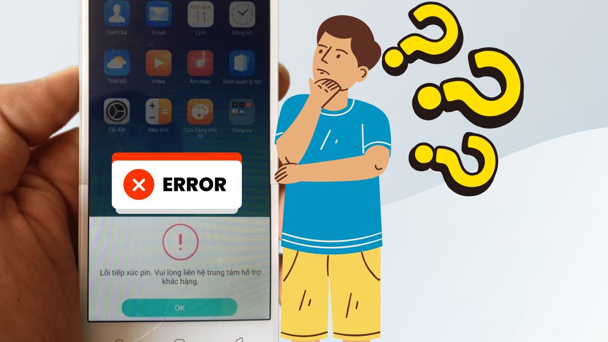 Nguyên nhân của lỗi tiếp xúc pin Oppo