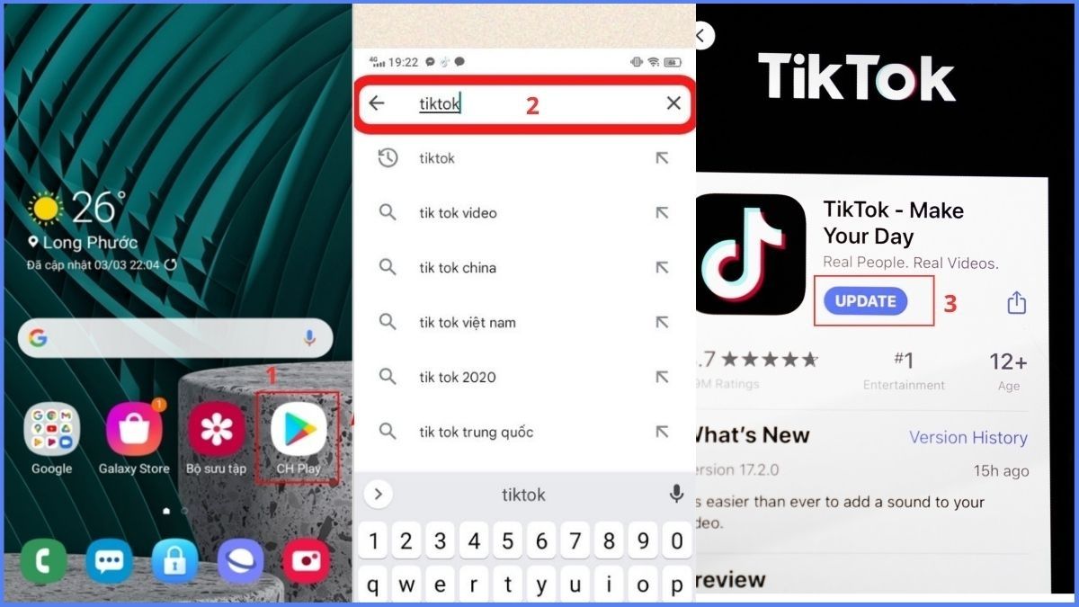 Cách khắc phục lỗi TikTok không hiện video - cập nhật tiktok phiên bản mới