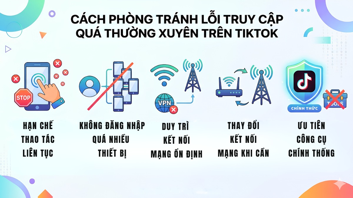 Cách phòng tránh lỗi truy cập quá thường xuyên
