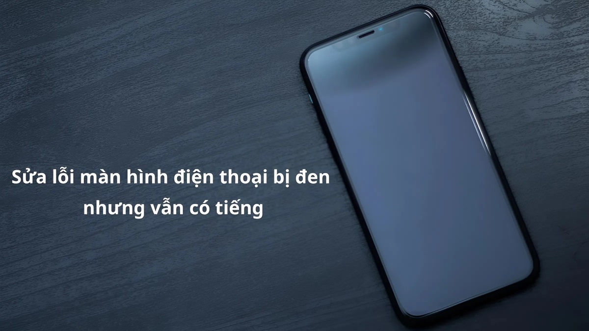 Cách sửa màn hình điện thoại bị đen nhưng vẫn có tiếng