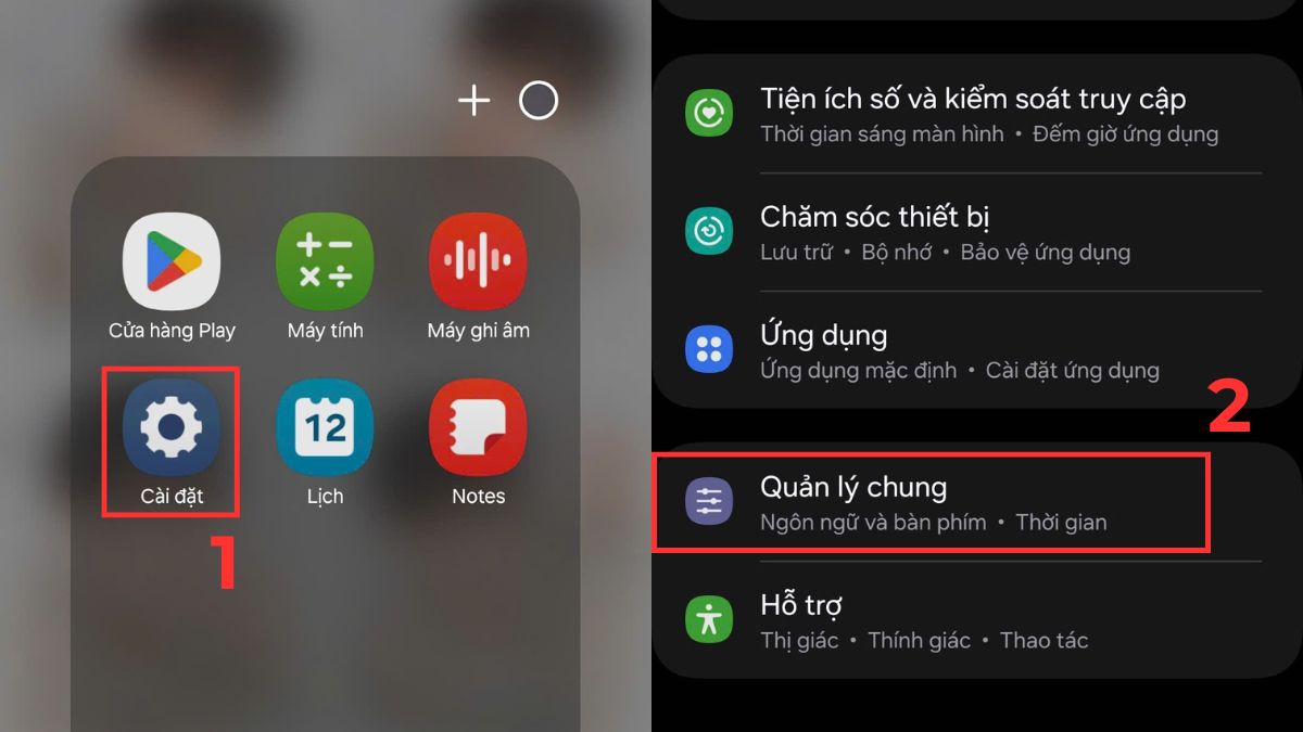 Màn hình điện thoại bị nhiễu từ, loạn cảm ứng, giật lag - khởi động cài đặt gốc android - bước 1