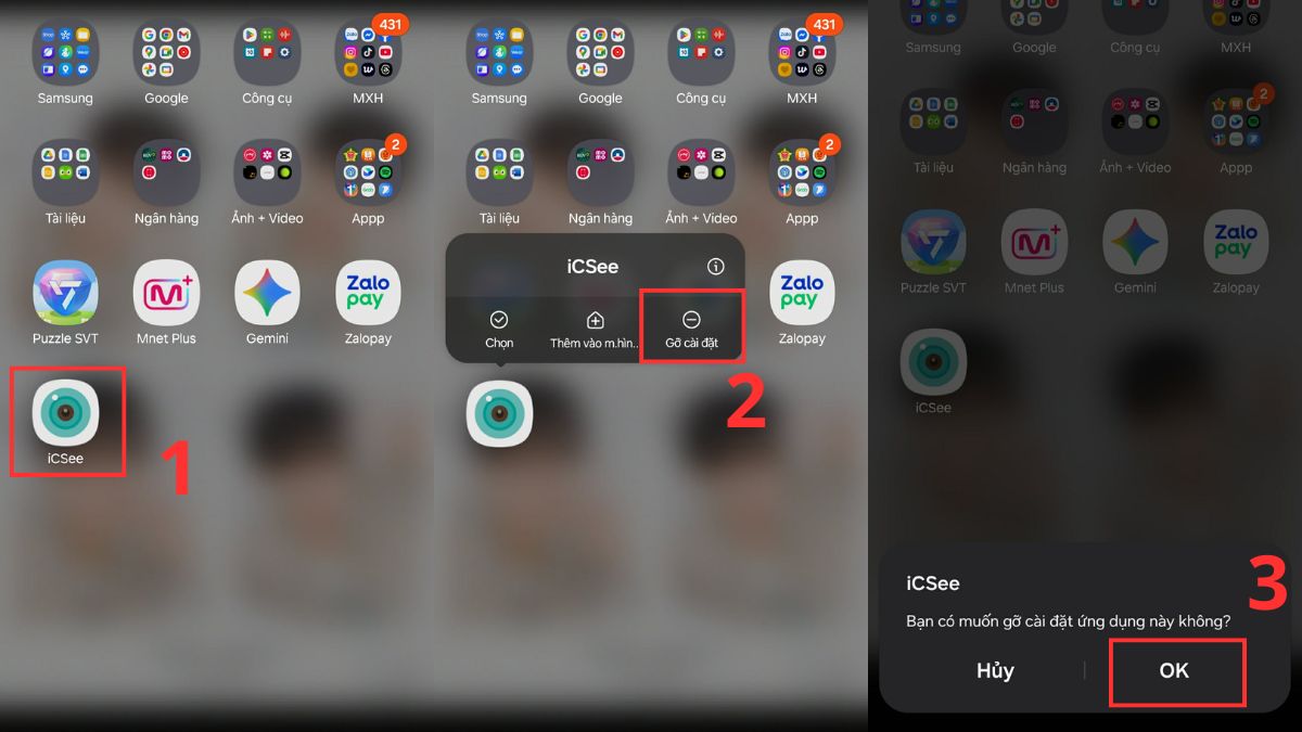 Cách khắc phục lỗi màn hình Samsung bị giật nháy liên tục - xóa ứng dụng không cần thiết