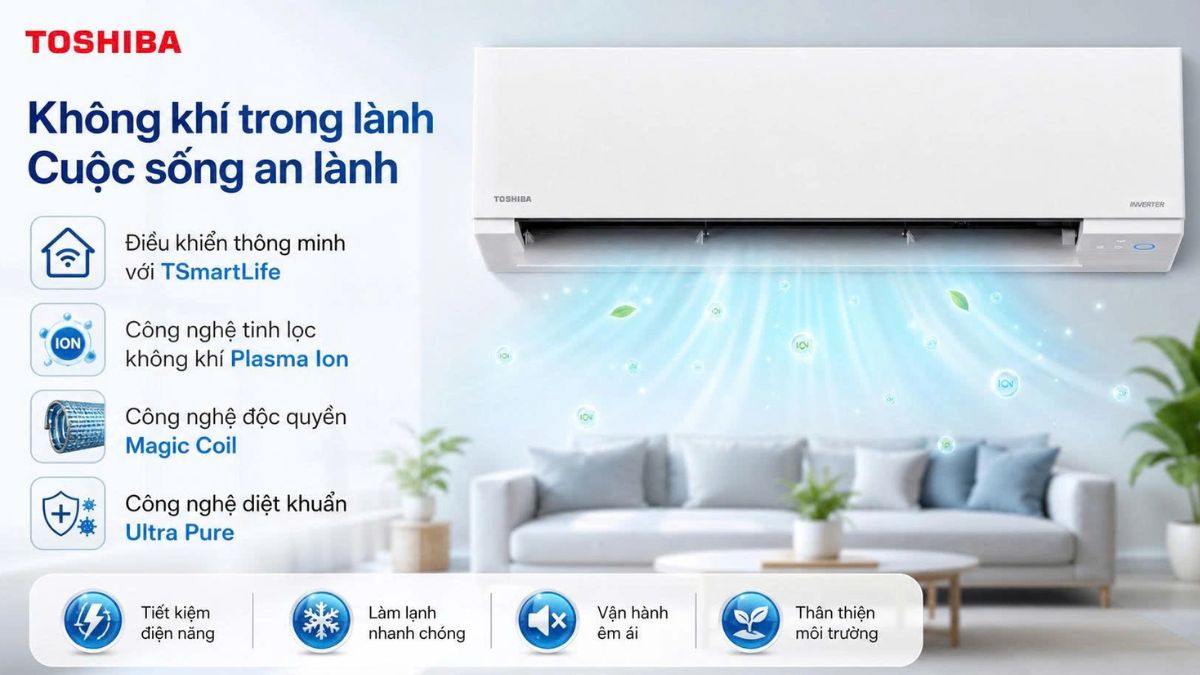 Top thương hiệu máy lạnh cho chung cư chất lượng hiện nay - toshiba