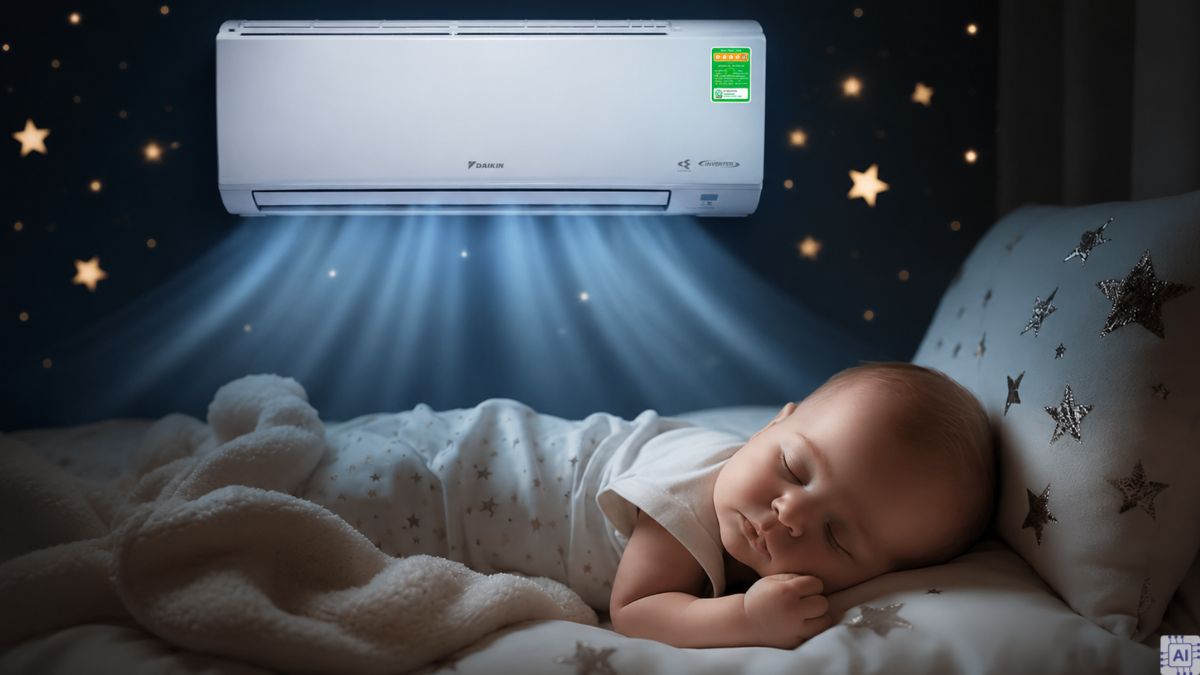 Vì sao cần chọn máy lạnh phù hợp cho em bé?