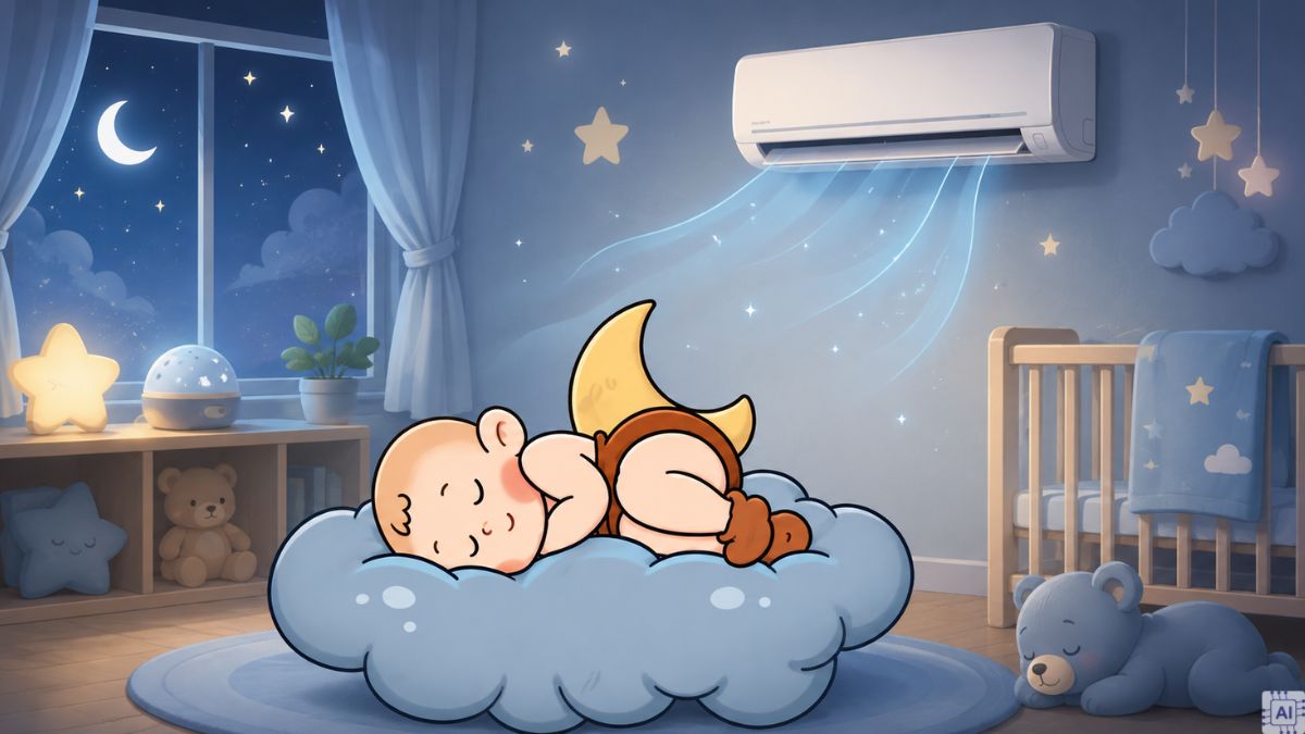 Tiêu chí chọn máy lạnh cho em bé - nhiệt độ lạnh phù hợp