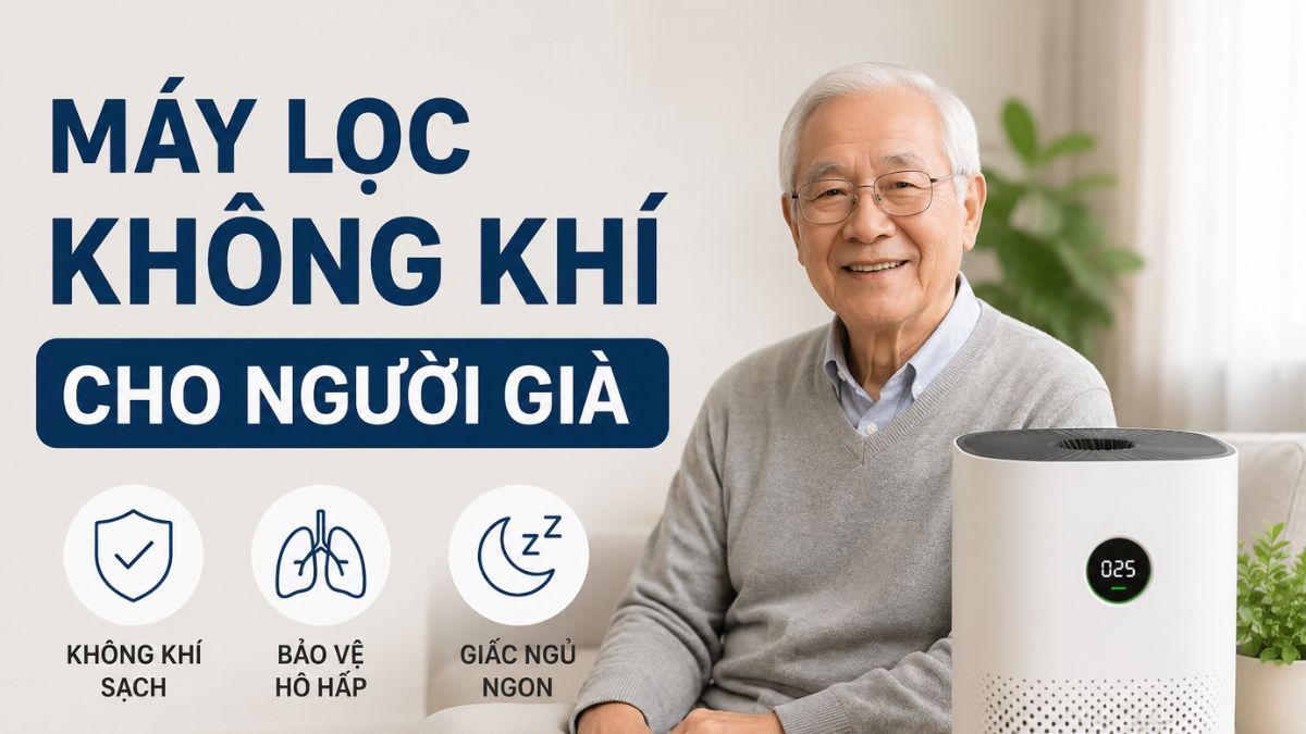 Máy lọc không khí cho người già: Tiêu chí chọn mua