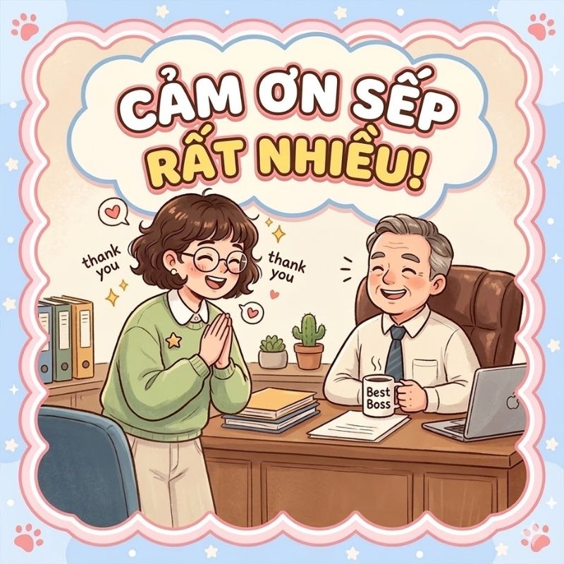 Meme cảm ơn sếp - 3